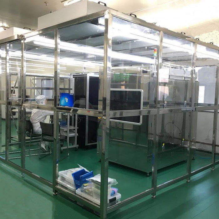 凈化棚產(chǎn)品配制 框架：以工業(yè)鋁材（或不銹鋼方通、鐵方通噴塑）